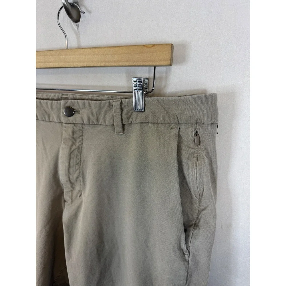 Lululemon Commission Pant Classic Tan Khaki Mens 38X30 Tapered Chino Trouser